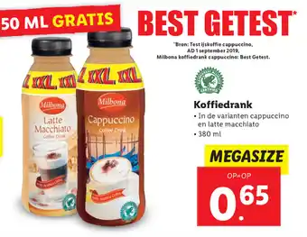 Lidl Koffiedrank 380ml aanbieding