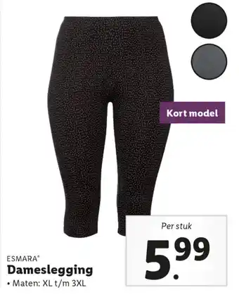 Lidl Esmara Dameslegging xl-3xl aanbieding