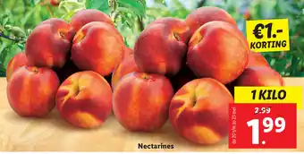 Lidl Nectarines 1kg aanbieding