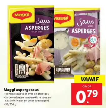Lidl Maggi Aspergesaus 35/256g aanbieding