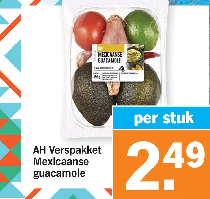 AH Verspakket Mexicaanse guacamole aanbieding bij Albert Heijn