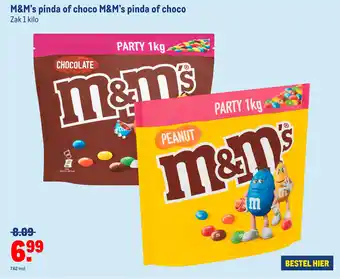 Makro M&M's pinda of choco M&M's pinda of choco aanbieding