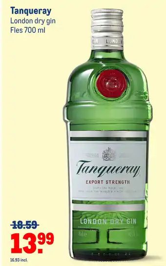 Makro Tanqueray 700ml aanbieding