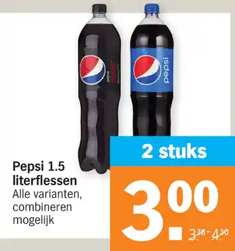 Albert Heijn Pepsi 1.5 literflessen aanbieding