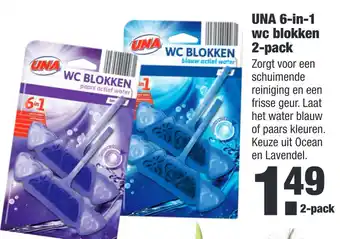 ALDI UNA 6-in-1 wc blokken aanbieding