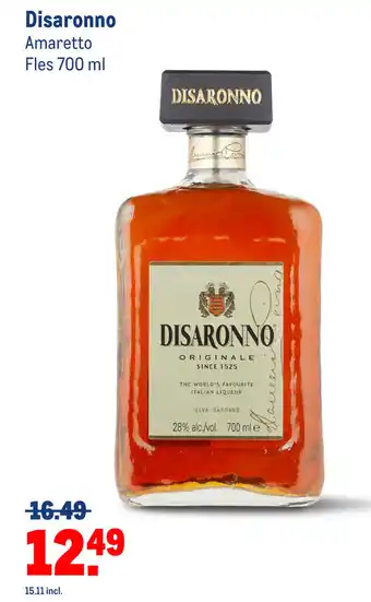 Makro Disaronno 700ml aanbieding