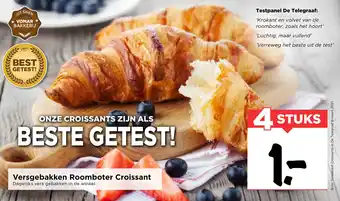 Vomar Voordeelmarkt Versgebakken Roomboter Croissant aanbieding