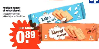 ALDI Koekkie kaneel- of kokosbiscuit aanbieding