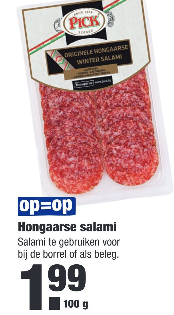 Hongaarse salami aanbieding bij ALDI