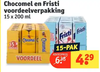 Kruidvat Chocomel en Fristi voordeelverpakking aanbieding