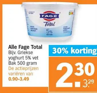 Albert Heijn Alle Fage Total aanbieding