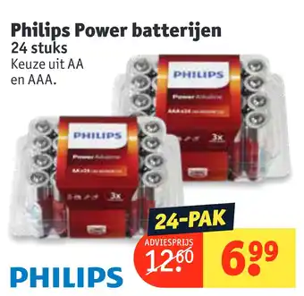 Kruidvat Philips Power batterijen aanbieding