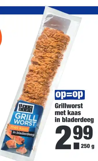 ALDI Grillworst met kaas in bladerdeeg aanbieding