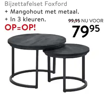 Profijt Meubel Bijzettafel Foxford aanbieding