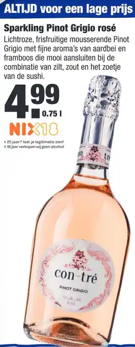 ALDI Sparkling Pinot Grigio rosé aanbieding