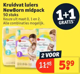 Kruidvat Kruidvat luiers NewBorn midpack aanbieding