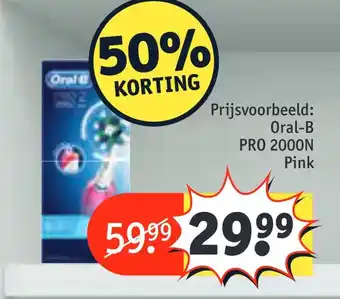 Kruidvat Oral-B PRO 2000N Pink aanbieding