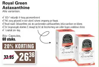 De Online Drogist Royal Green Astaxanthine aanbieding