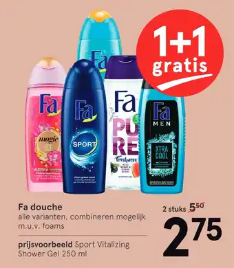 Etos Fa douche 250ml aanbieding