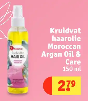 Kruidvat Kruidvat haarolie Moroccan Argan Oil & Care 150ml aanbieding