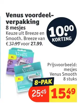 Kruidvat Venus voordeel- verpakking aanbieding