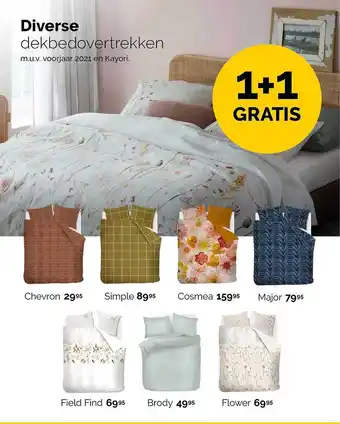 Beter Bed Diverse Dekbedovertrekken 1+1 Gratis aanbieding