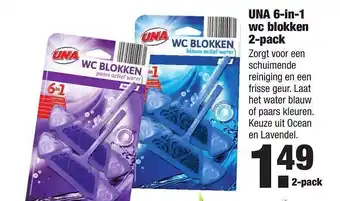 ALDI Una 6-in-1 WC Blokken 2-Pack aanbieding