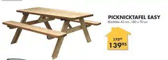 Bouwhof Picknicktafel easy 180x70cm aanbieding