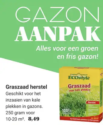 Tuincentrum Osdorp Graszaad herstel aanbieding