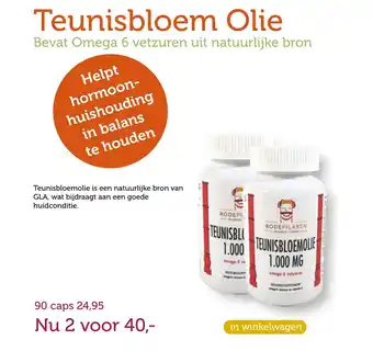 De Rode Pilaren Teunisbloem Olie aanbieding