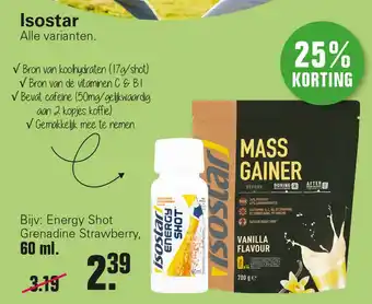 De Online Drogist Isostar 60ml aanbieding