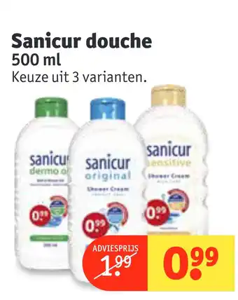 Kruidvat Sanicur douche 500ml aanbieding