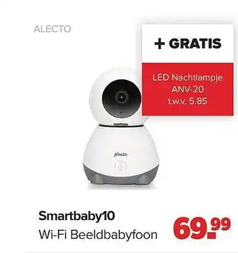 Baby-Dump Alecto Smartbaby10 Wi-Fi Beeldbabyfoon aanbieding