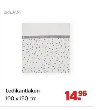 Baby-Dump Briljant Ledikantlaken 100x150 Cm aanbieding