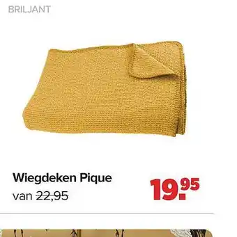 Baby-Dump Briljant Wiegdeken Pique aanbieding