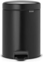 Bol.com Brabantia NewIcon Prullenbak - 5 l - Matt Black aanbieding