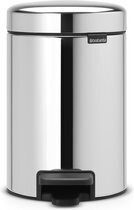 Bol.com Brabantia NewIcon Prullenbak - 3 l - Brilliant Steel aanbieding