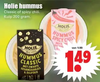 Dirk Holie hummus 200g aanbieding