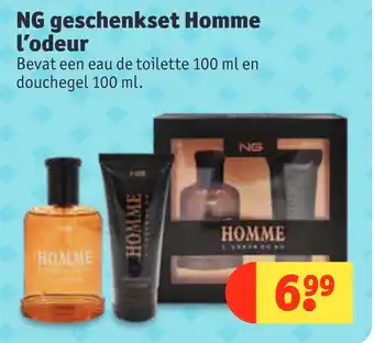 Kruidvat NG geschenkset Homme l'odeur 100ml aanbieding