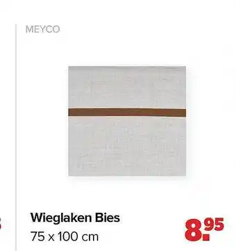 Baby-Dump Meyco Wieglaken Bies 75x100 Cm aanbieding