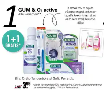 De Online Drogist GUM & O7 active aanbieding