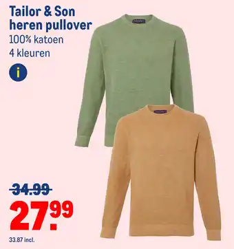 Makro Tailor & son heren pullover aanbieding