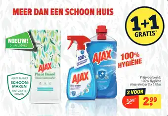 Kruidvat Ajax 1 liter aanbieding