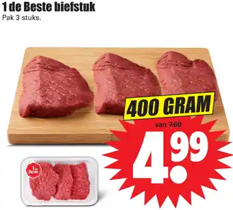 Dirk 1 de Beste biefstuk 400g aanbieding