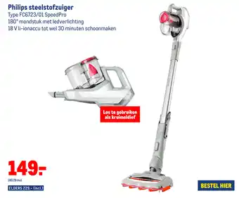 Makro Philips steelstofzuiger aanbieding