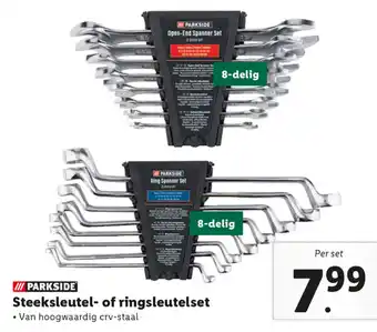 Lidl Parkside Steeksleutel- of ringsleutelset aanbieding