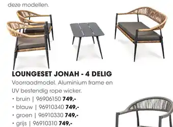 HANOS Loungeset jonah-4 delig aanbieding