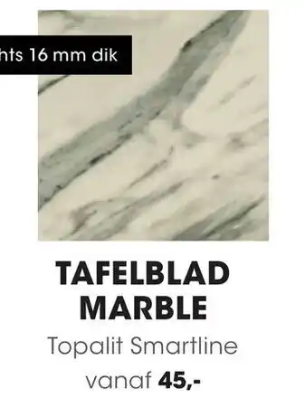 HANOS Tafelblad marble aanbieding