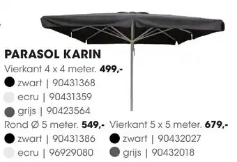 HANOS Parasol karin aanbieding