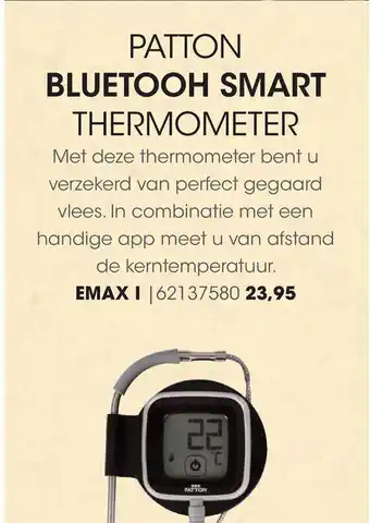 HANOS Patton bluetooth smart thermometer aanbieding